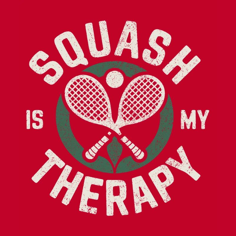 Squash is my Therapy Funny Squash Player