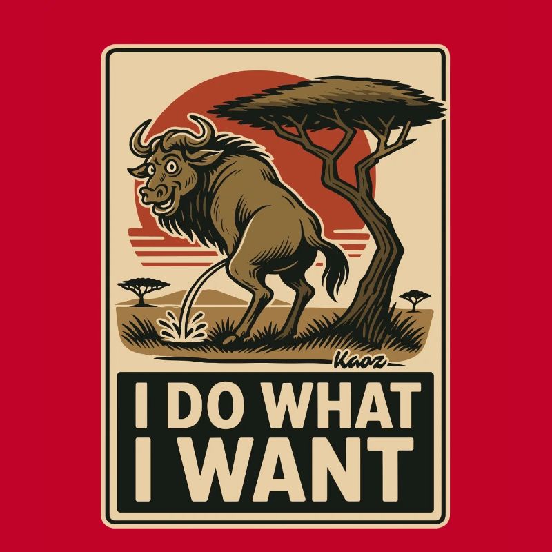 Wildebeest does what it wants – mark territory