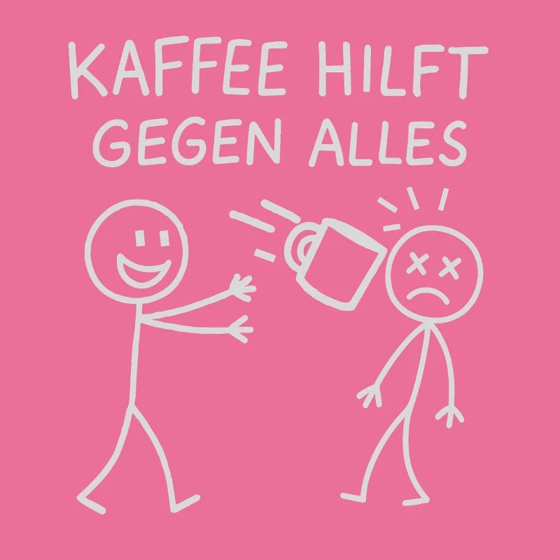 Kaffee hilft gegen alles Strichmännchen