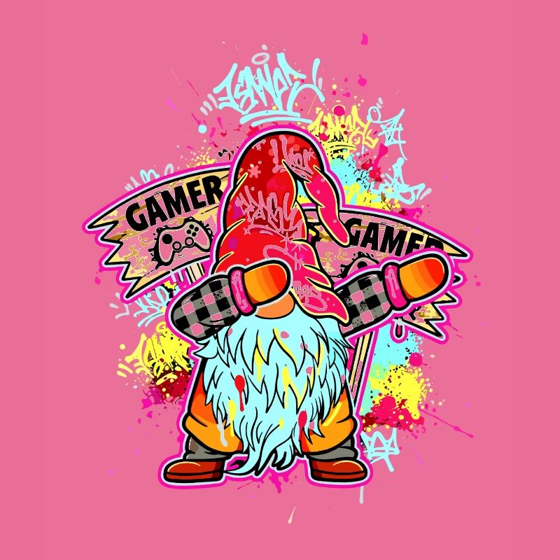 GAMER GNOME Dab Controller Gaming Xmas Zocker