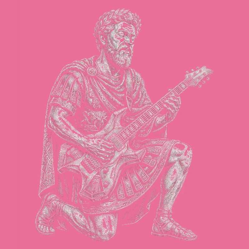 Marcus Aurelius plays guitar