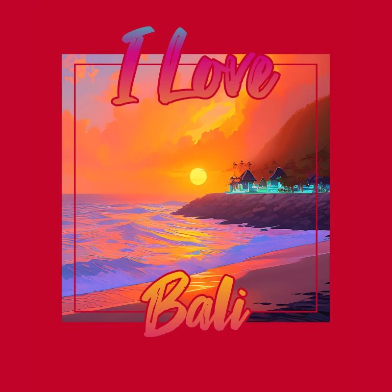 Coucher de soleil à Bali avec déclaration d’amour
