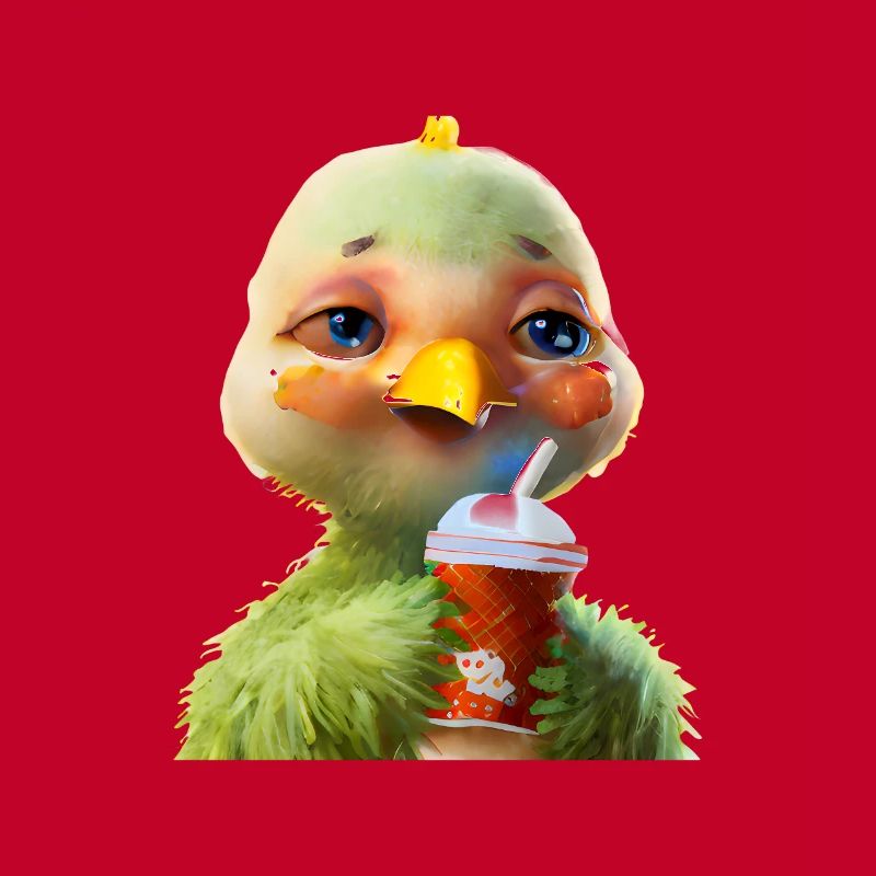 Poulet mignon avec boisson gazeuse