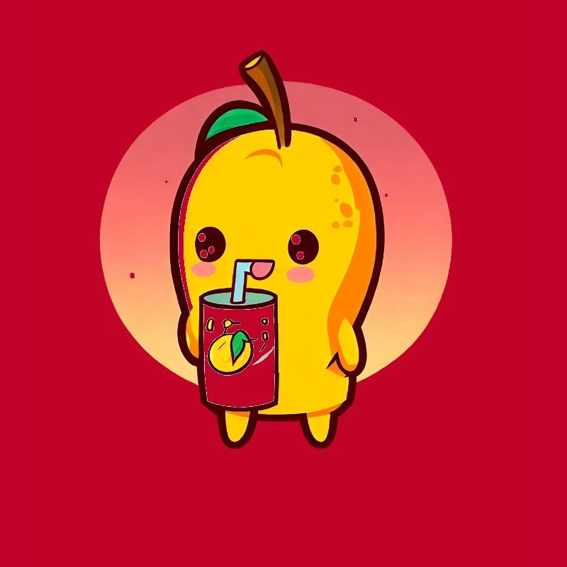 Refreshing mango enjoys mango juice