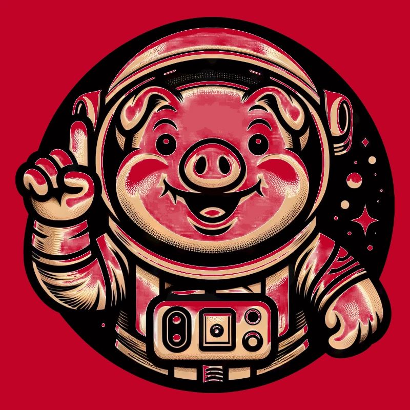 Astronaute Cochon Cosmonaute de l’univers de l’espace