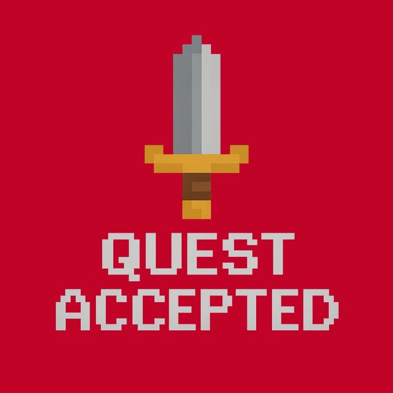 Quest Accepted Pixel Sword