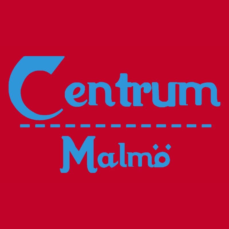 Centrum Malmö – Conception de texte bleu