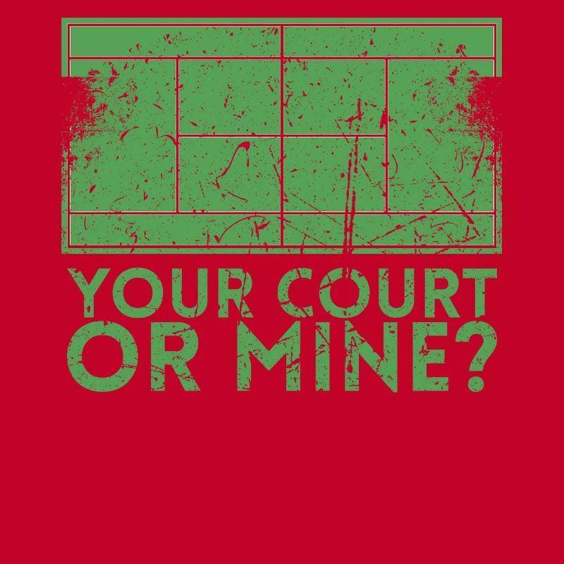 Ihr Platz- Oder Minendesign Für Tennisspieler Oder