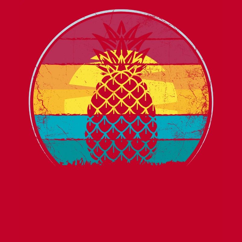Pineapple retro design For beach lovers Pineapple