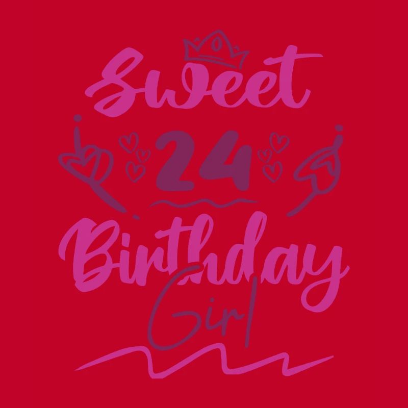 Süßes 24 Geburtstagskind | Geschenk Geburtstag