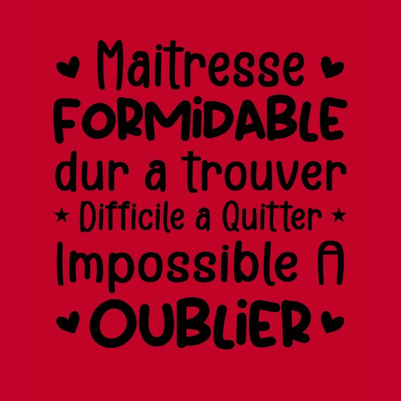 Maîtresse Formidable Cadeau Maîtresse D'école