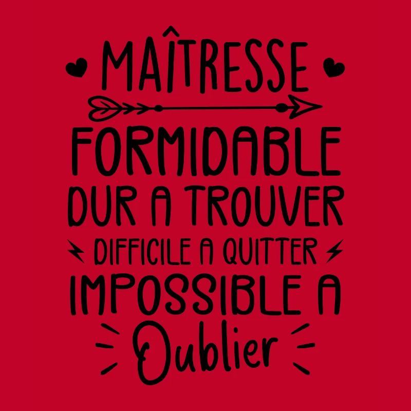 Maîtresse Formidable Cadeau Maîtresse D'école