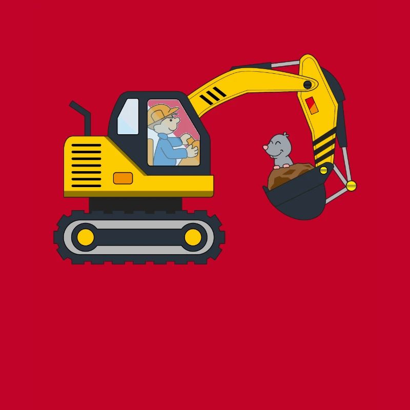Excavator Construction Site Professions Excavator Operator Gift
