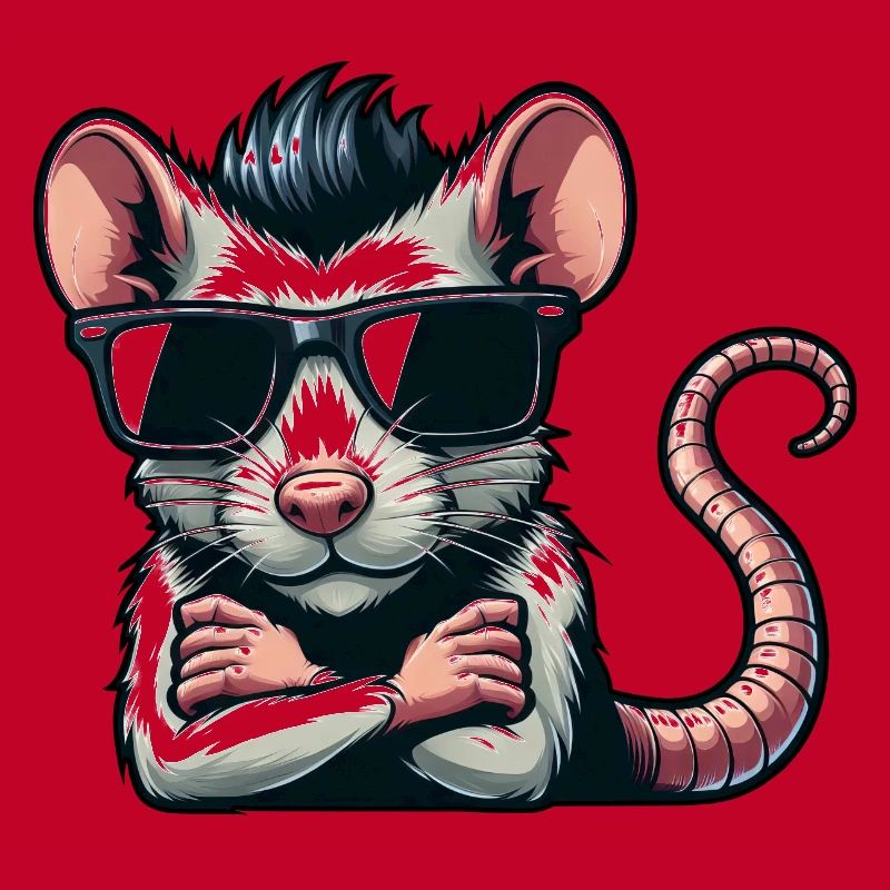 Cool Rat Mouse Sunglasses 50s 60s