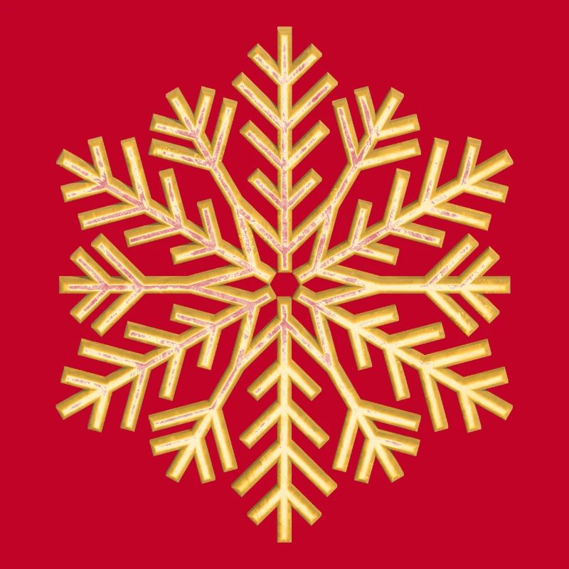 Flocon d’or Flocon d’or de flocon de neige doré