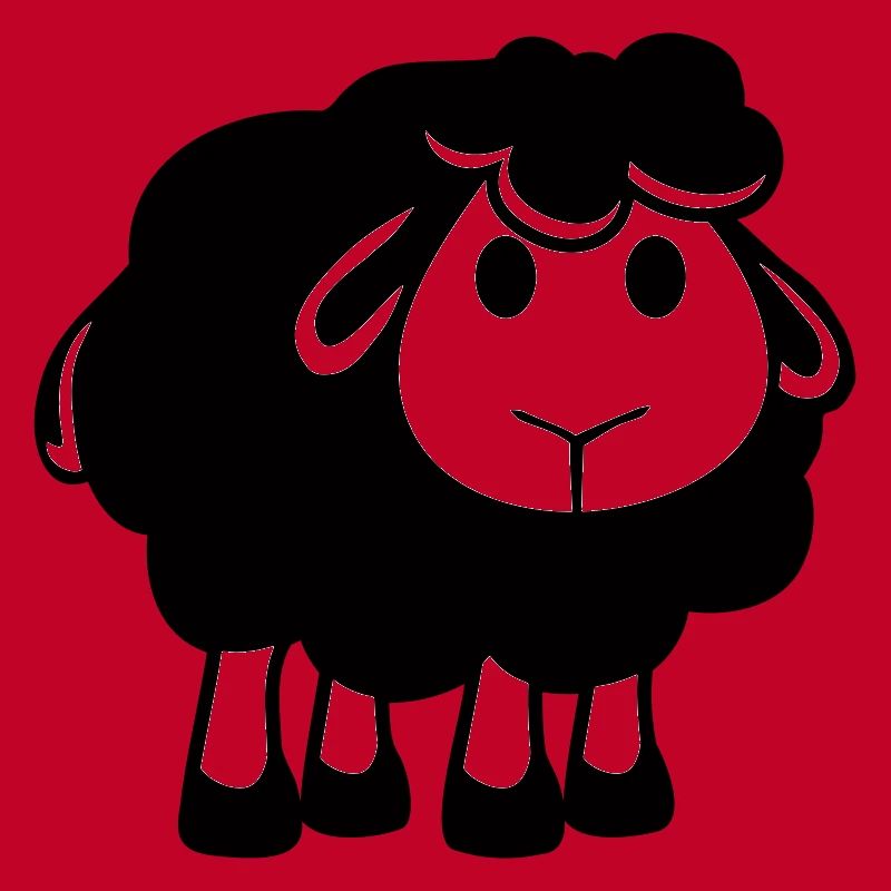 Black Sheep Small Cute Cute Lamb Cool Comic