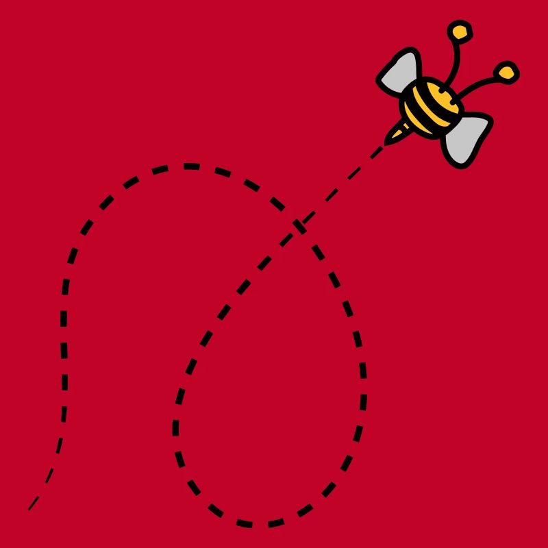 Dashed line bee