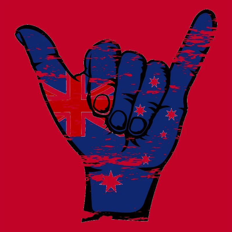 Drapeau de l’Australie Symbole de surf utilisé