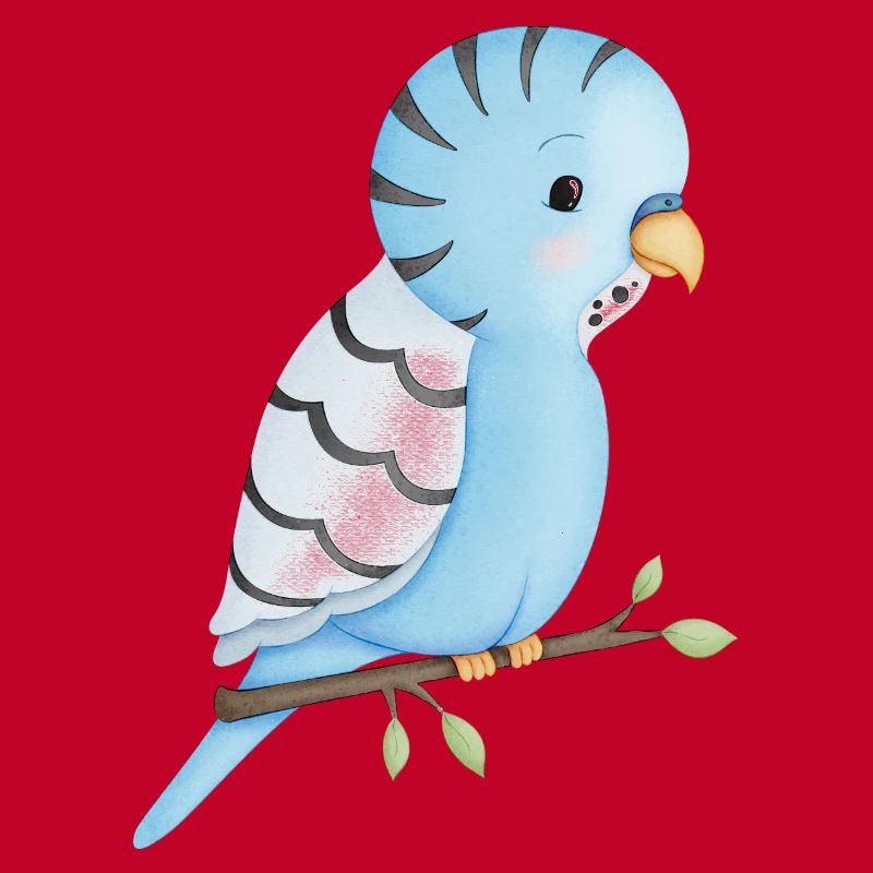 mignon oiseau perruche