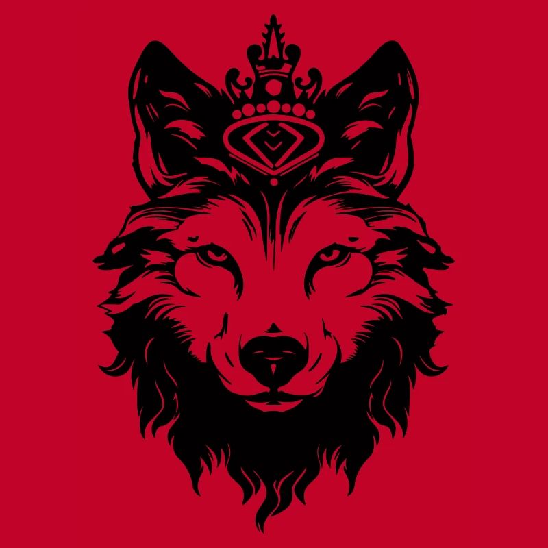 Wolf Crown Head King