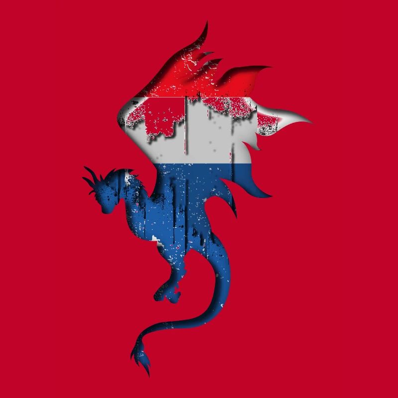 Drapeau des Pays-Bas - Pays-Bas - Silhouette de