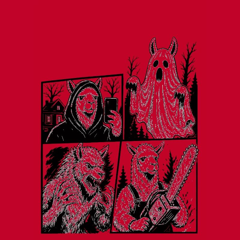 Sans drame Llama Horror Comic