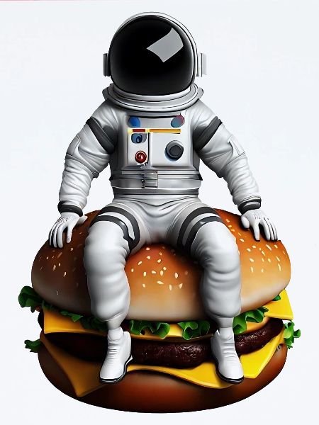 Astronaute spatial Cheeseburger