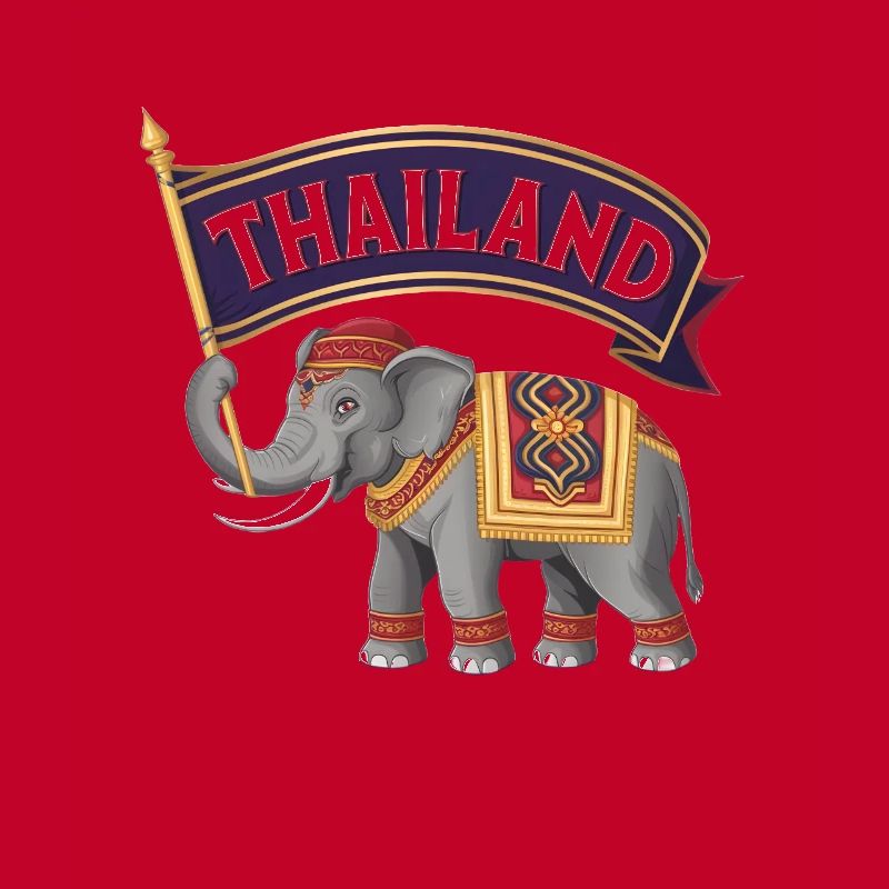 Fier éléphant de Thaïlande