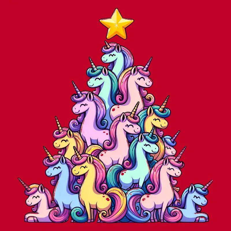 Conception d’arbre de Noël Licorne