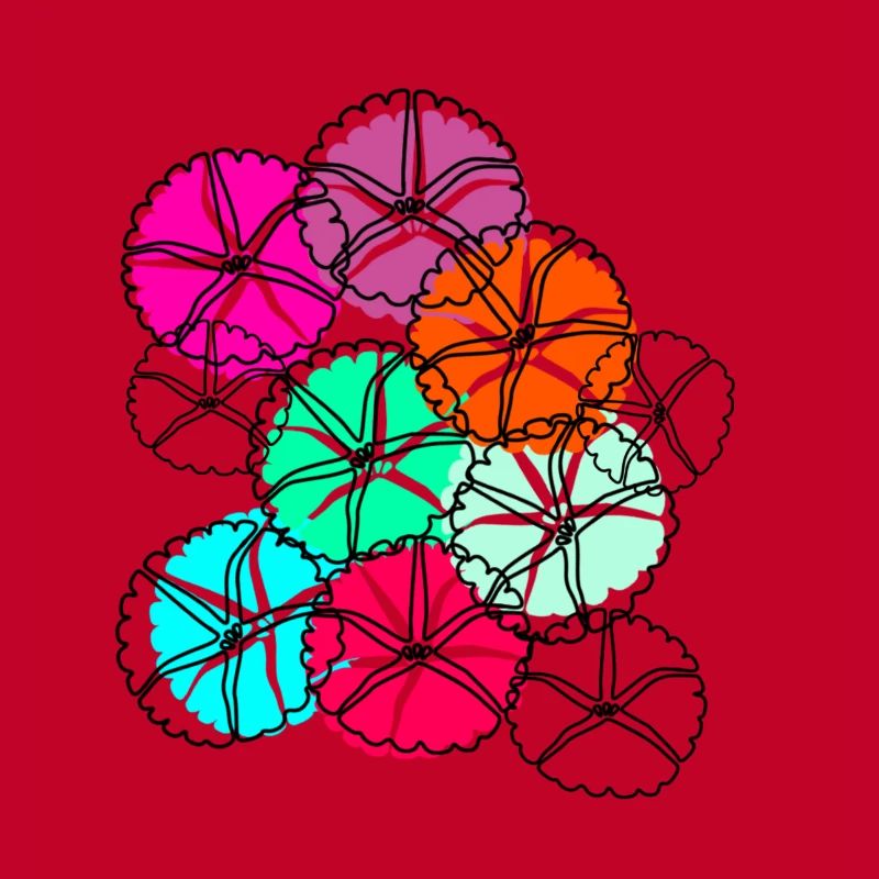fleurs, fleur, coloré, fleurs, abstrait
