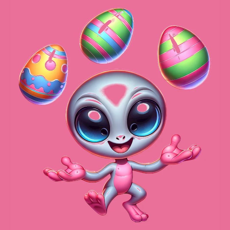 Alien Easter Juggler: Egg Acrobatics