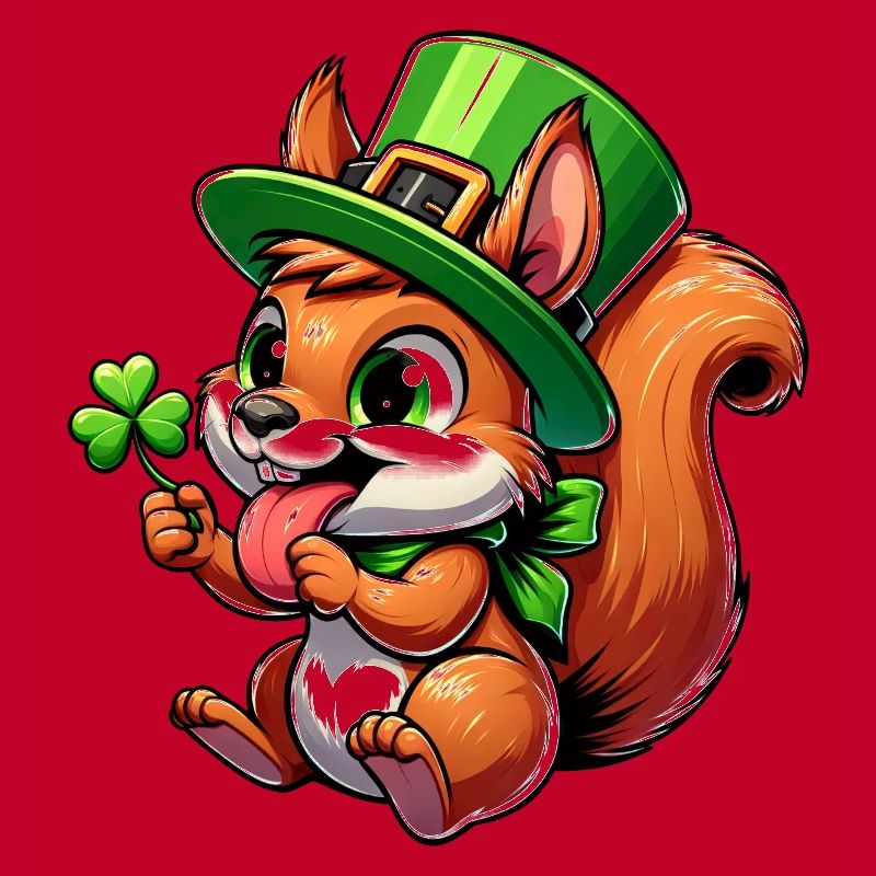 Écureuil effronté de la Saint-Patrick