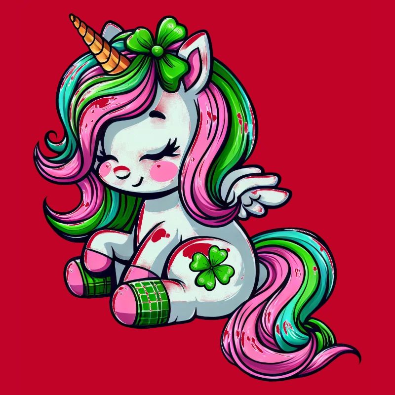 St. Patrick's Day Einhorn Feier Design