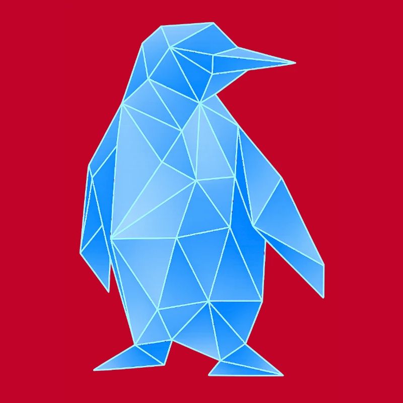 Diamond Penguin Geometric Design