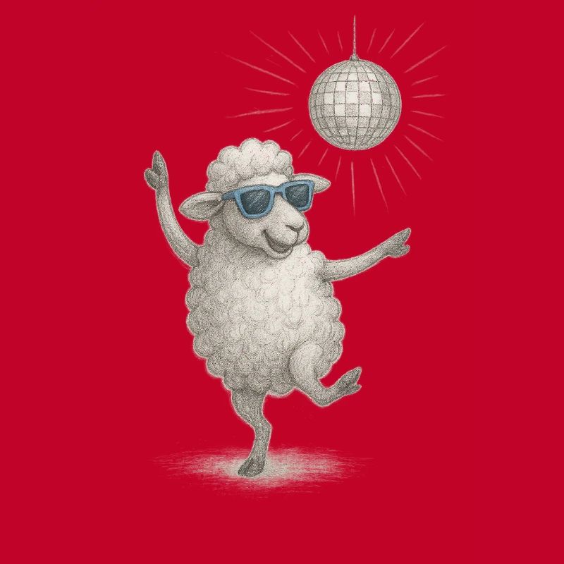 Disco Sheep with Sunglasses