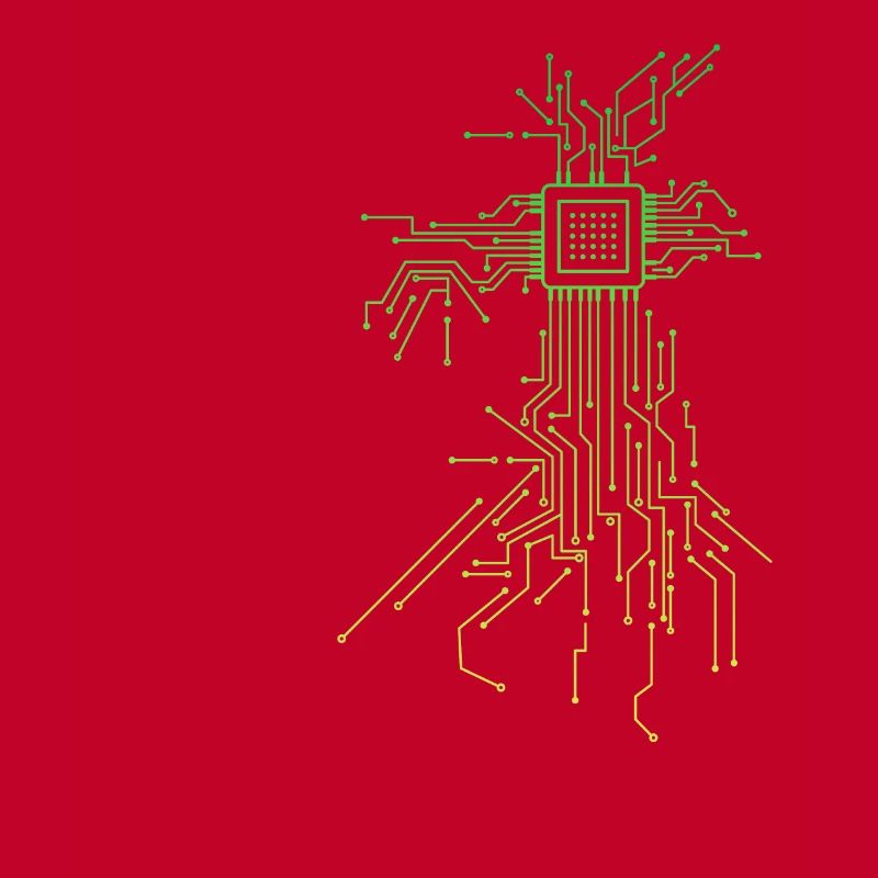 PCB Platinen Layout CPU Herz Computer Admin Nerd
