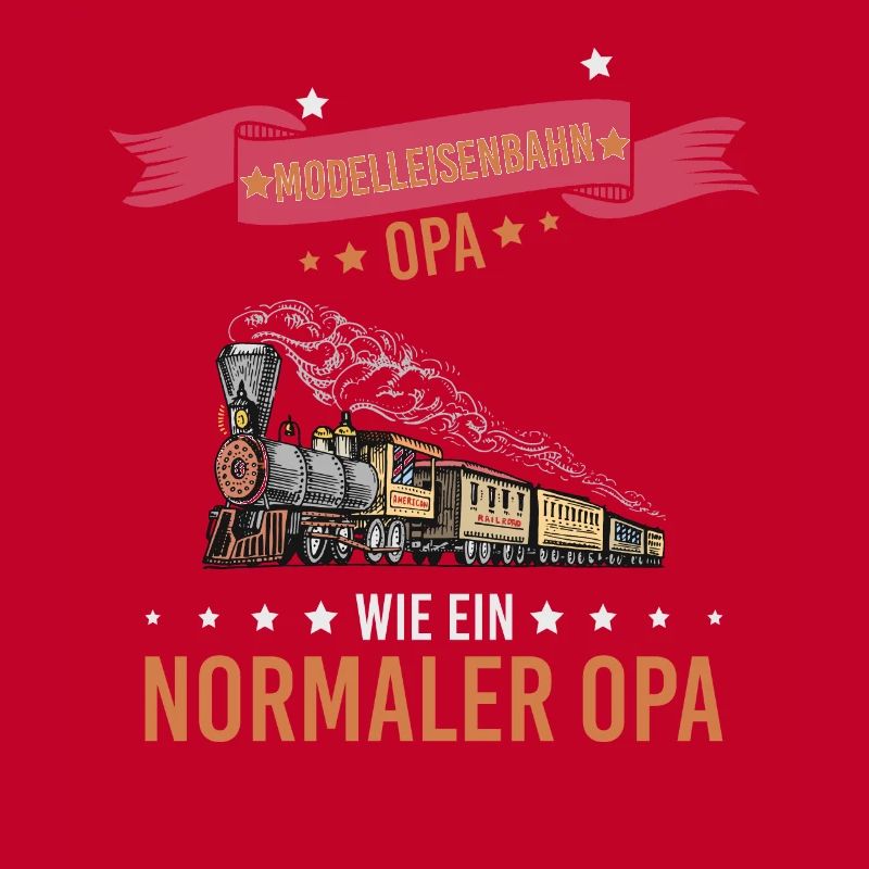 Ich bin ein cooler Modelleisenbahn Opa