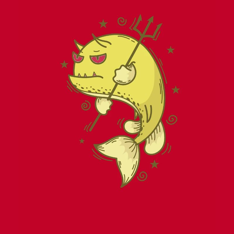 Kuhfisch mit Dreizack Meer oder Aquarium