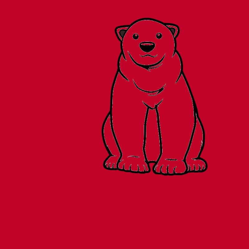 Junge mag Eisbären Expedition Wilde Tiere