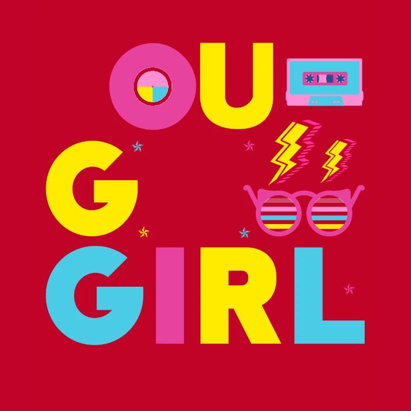 Du Gehst Mädchen Slogan Design