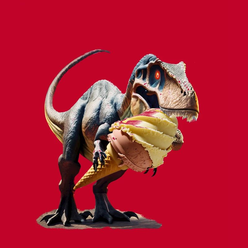 Eiszeit mit Dinosaurier