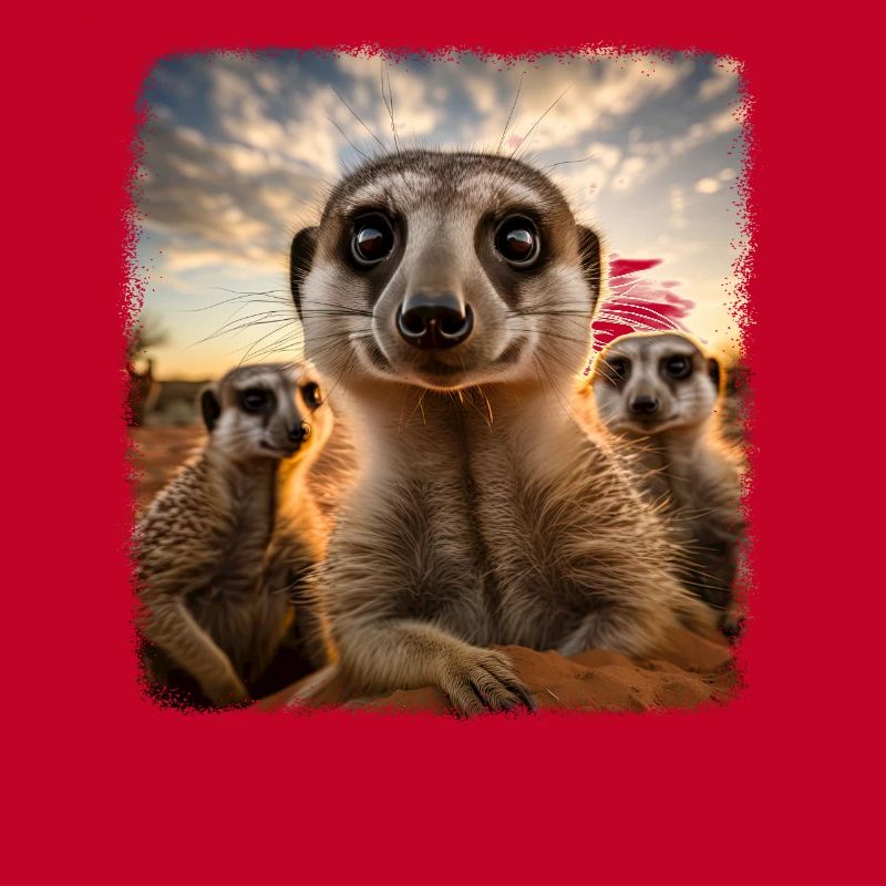 Meerkat realistic Erdmännchen