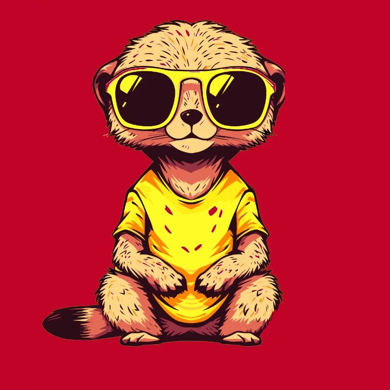 Suricate avec lunettes de soleil Suricate