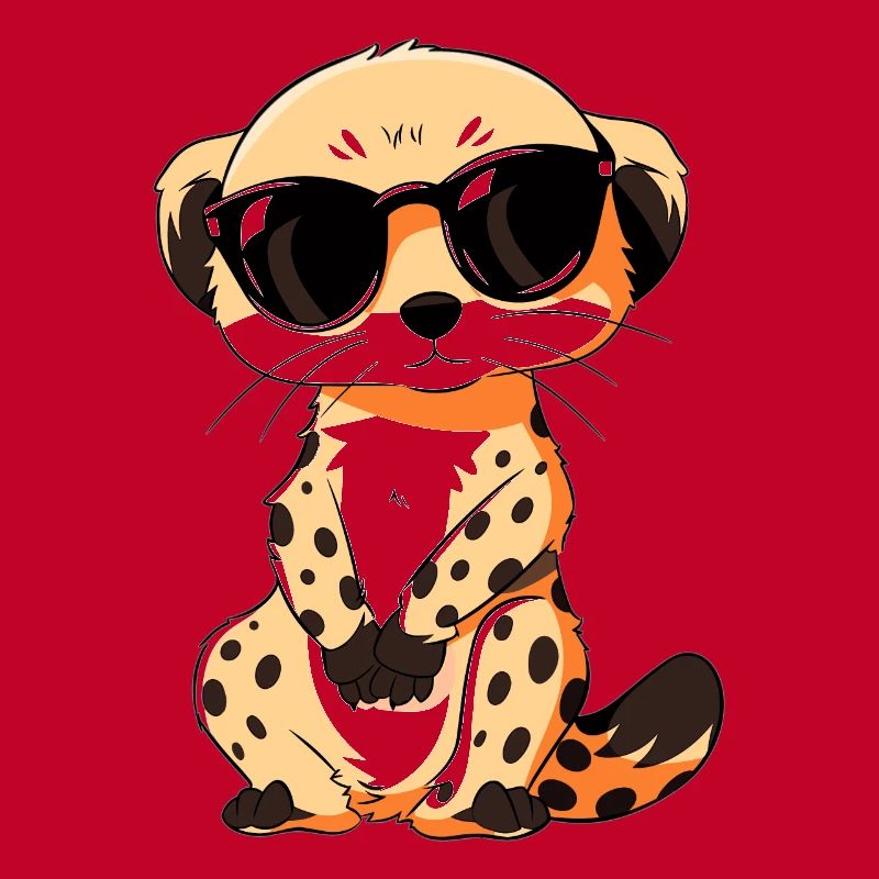 Suricate avec lunettes de soleil Suricate