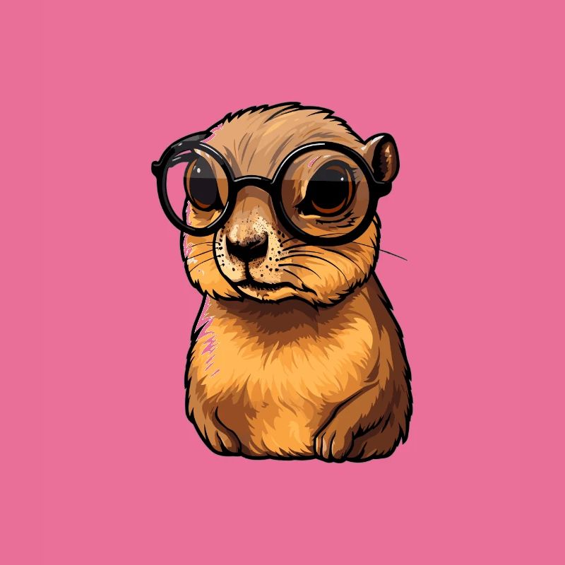 Nerdhörnchen Junge Jungen Erdhörnchen Nerdy Nerd