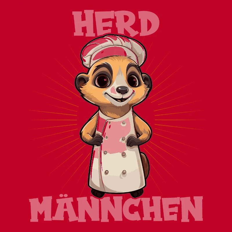 Erdmännchen kochen Koch Kochmütze Herdmännchen
