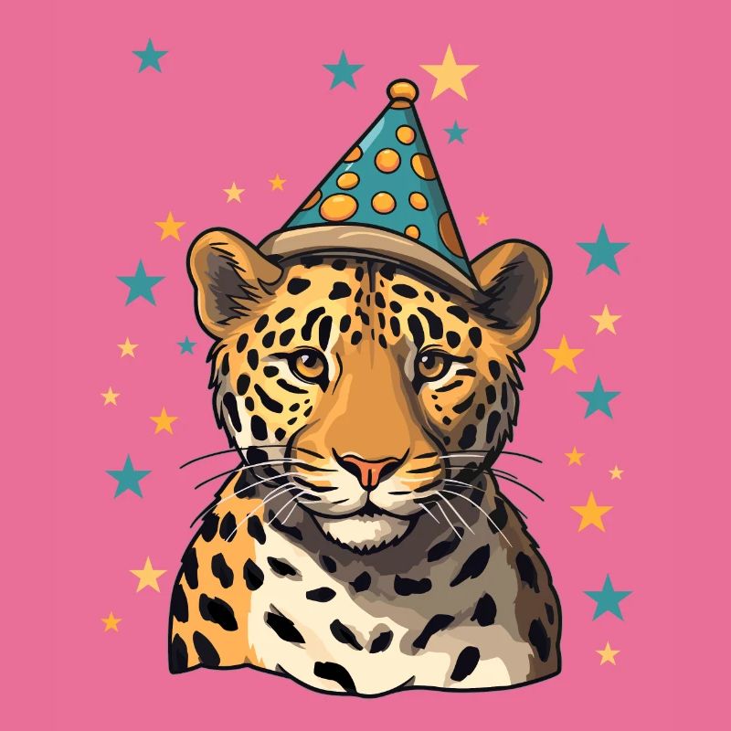 2. Geburtstag Ich bin 2 Jahre alt Leoparde Leopard