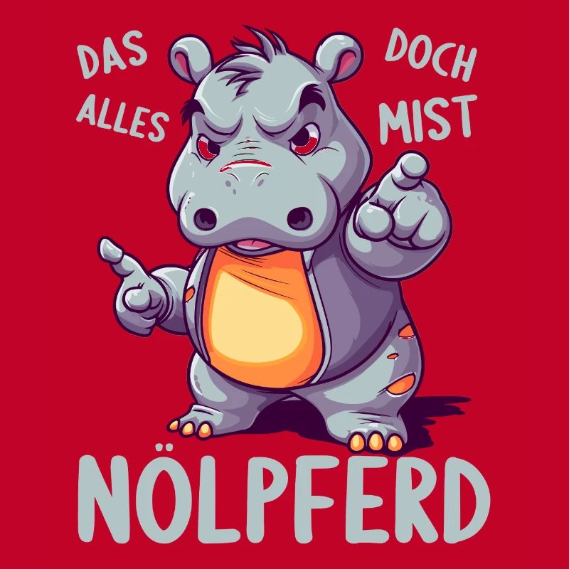 Nilpferd Hippo meckern Meckerer Nölpferd