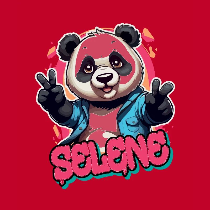 SELENE - Schöner Mädchen Name mit coolem Panda