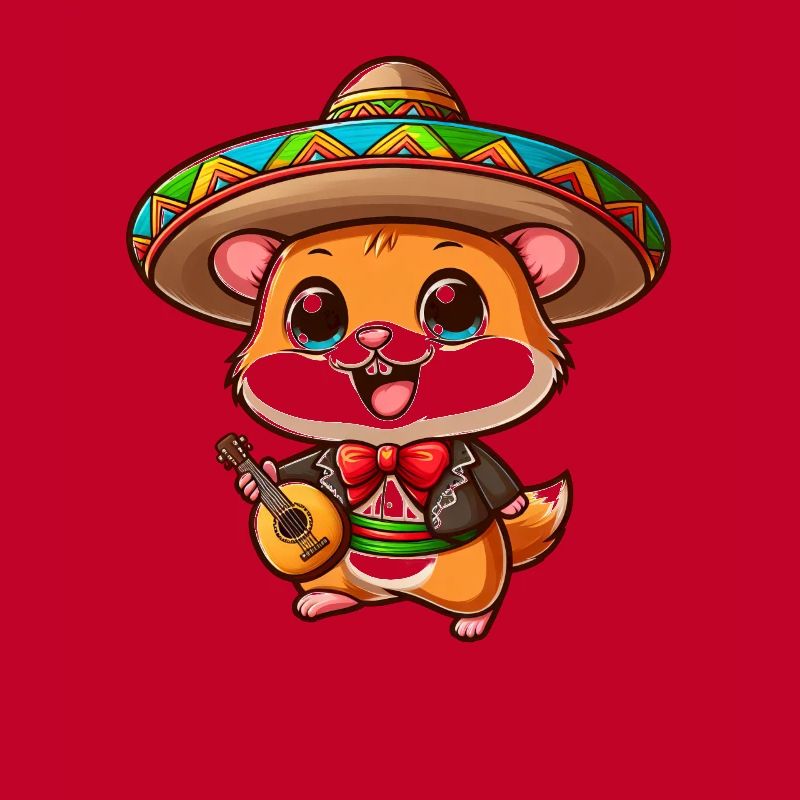 Cinco de Mayo Hamster : Mignon guitariste de Mariachi
